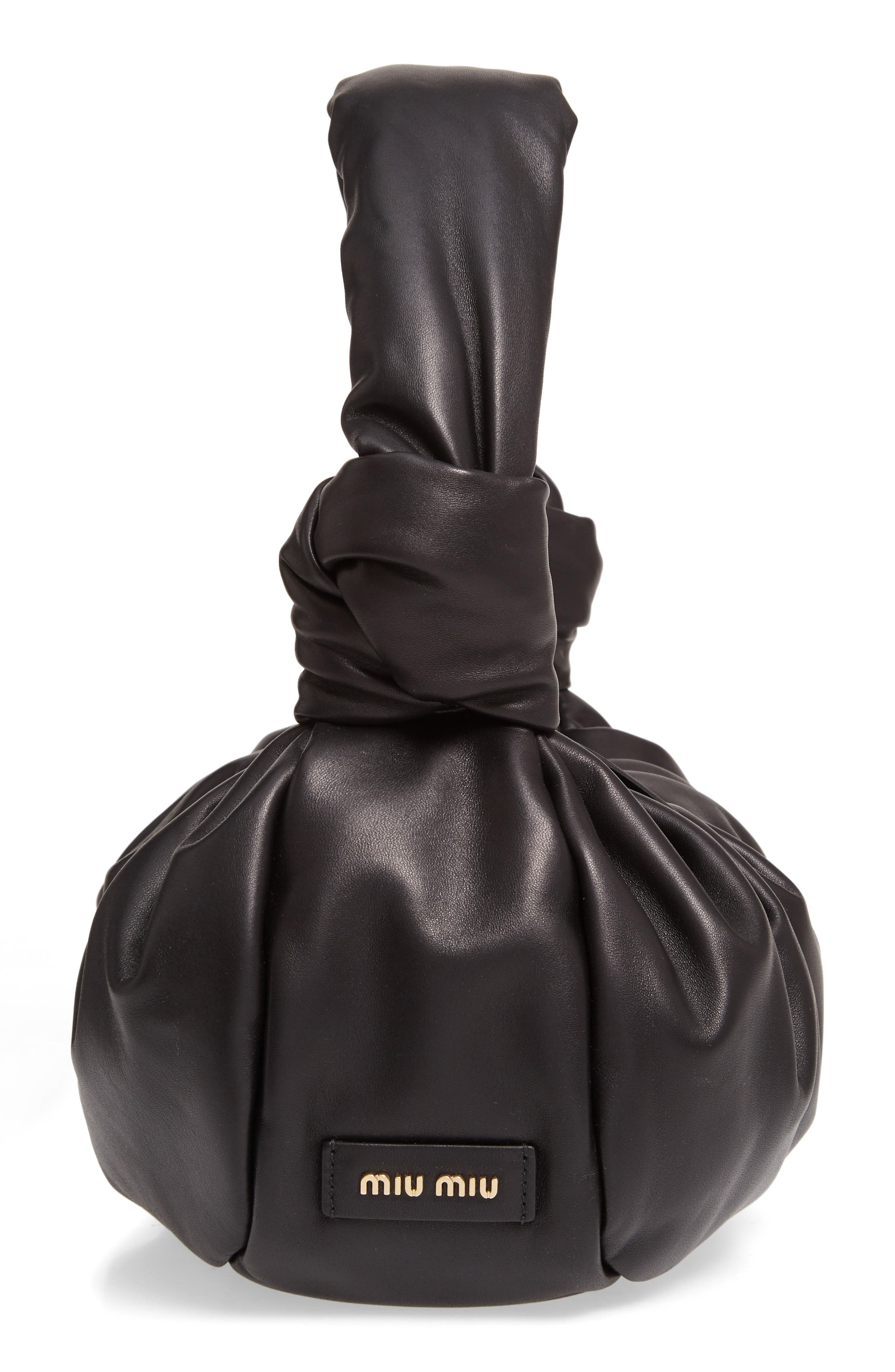 Miu Miu Leather Shoulder Bag, Alternate, color, 