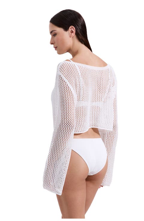 Monaco Net Crochet Crop Top Cover-Up