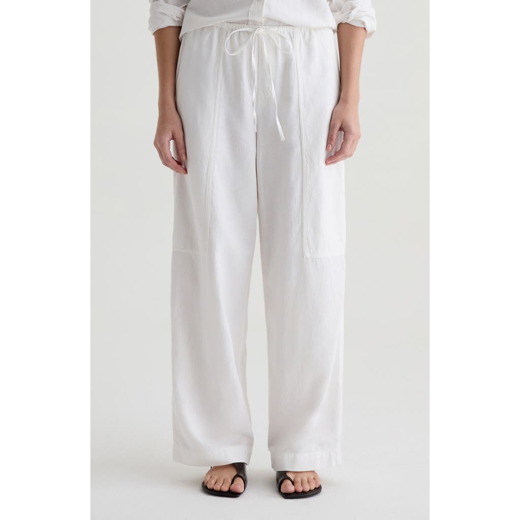 Ag Nina Linen Blend Drawstring Pants