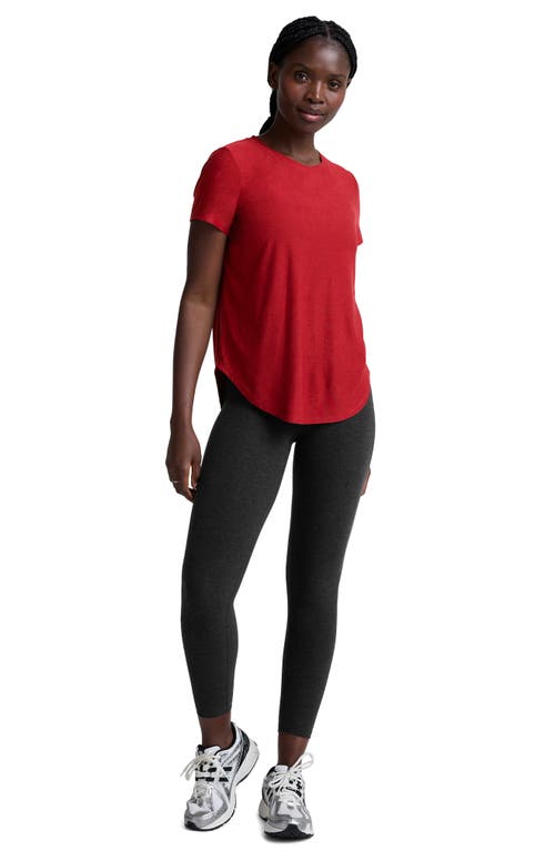 Beyond Yoga On The Down Low T-shirt In Red