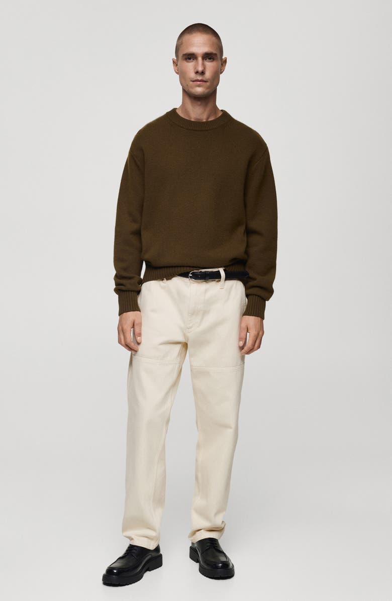 MANGO Regular Fit Straight Leg Jeans, Alternate, color, 