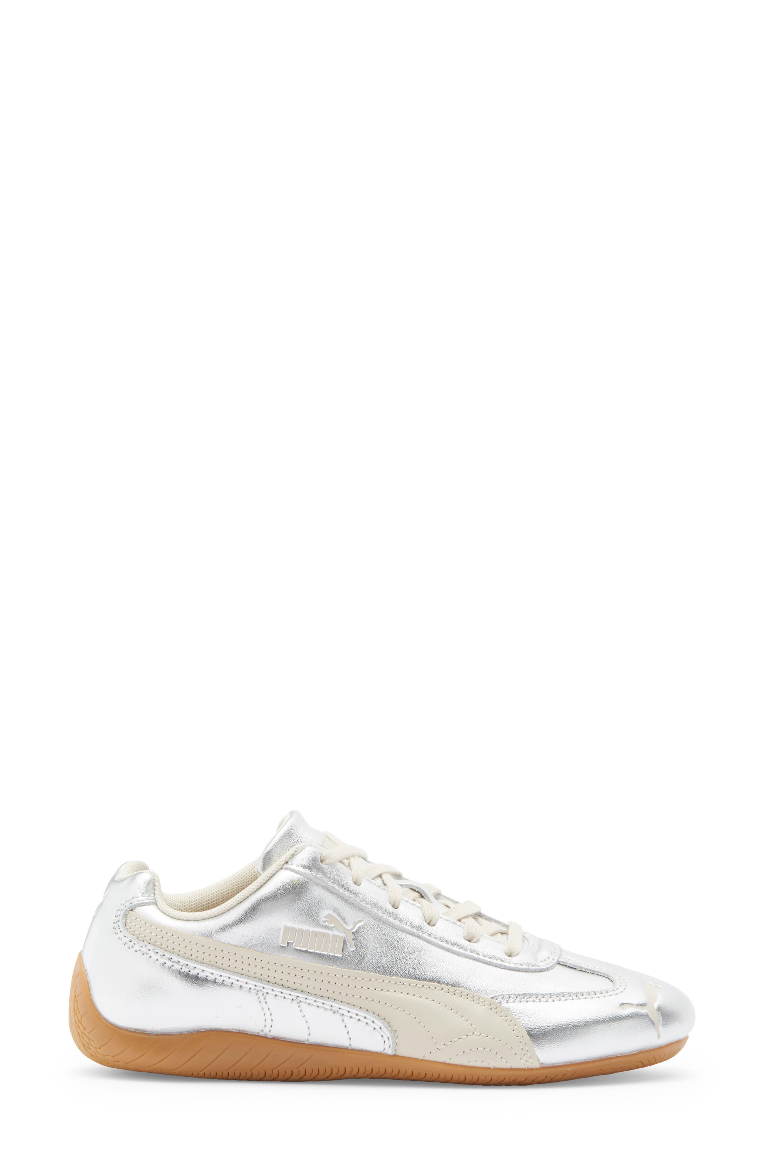 PUMA Speedcat Metallic Sneaker, Alternate, color, Alpine Snow/ Gum