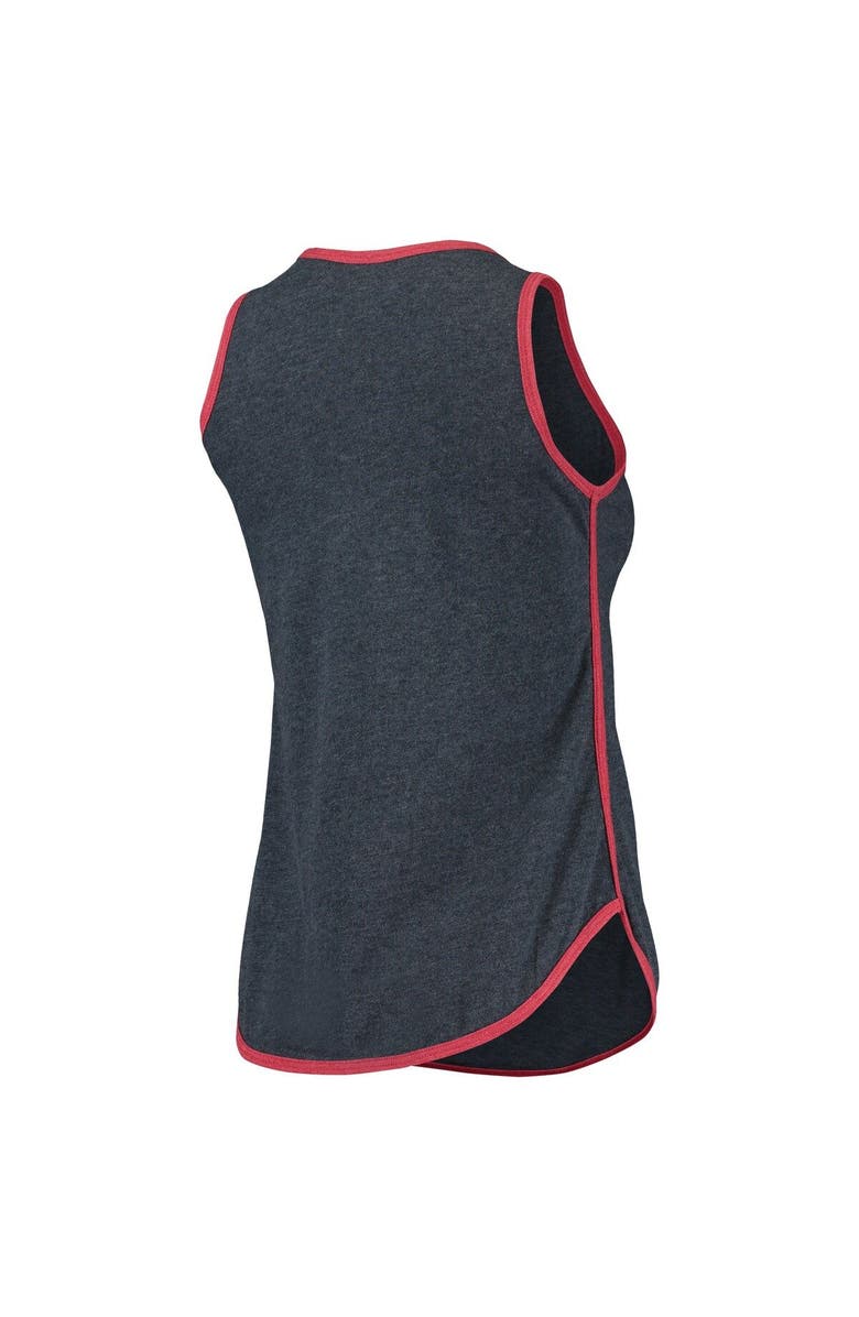 New Era Women's New Era Heathered Navy Boston Red Sox Contrast Binding Scoop Neck Tank Top, Alternate, color, 