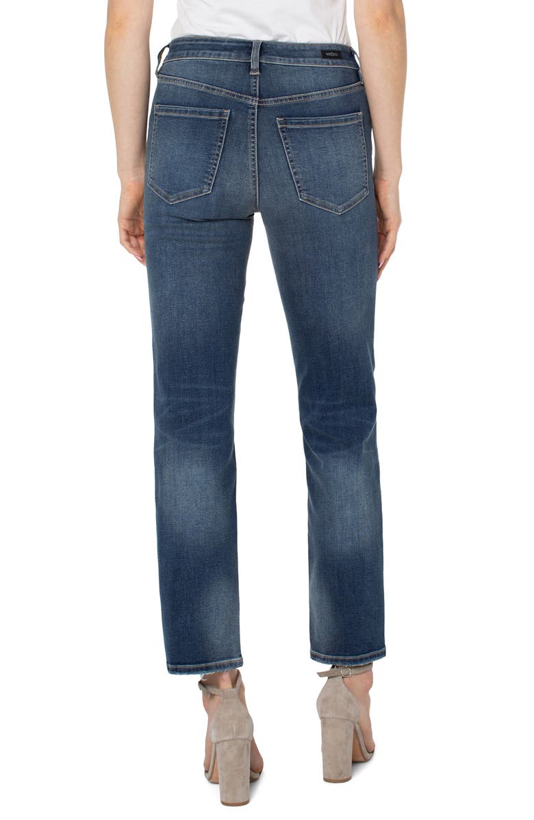 Liverpool Los Angeles Kennedy Mid Rise Straight Leg Jeans, Alternate, color, Oasis