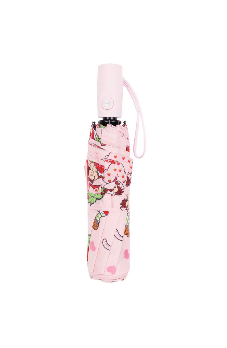 Strawberry Shortcake Heart Print Compact Umbrella, Alternate, color, 