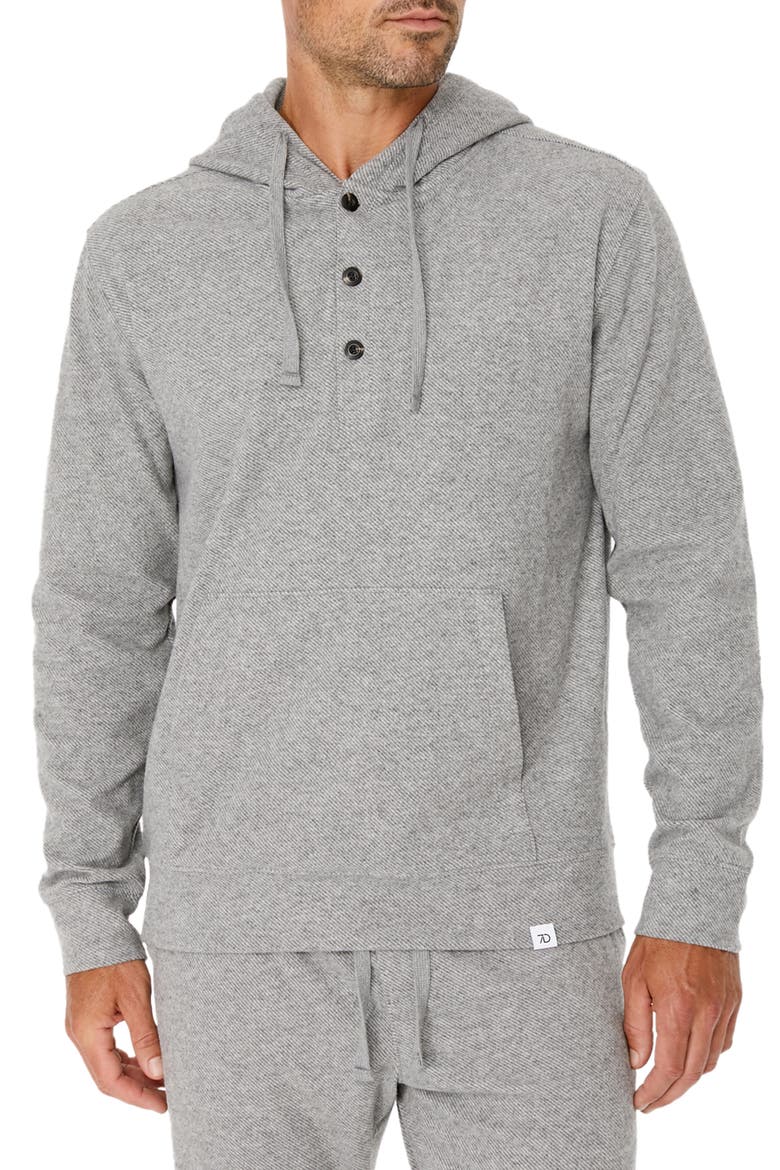 Generation Twill Knit Hoodie, Main, color, GREY
