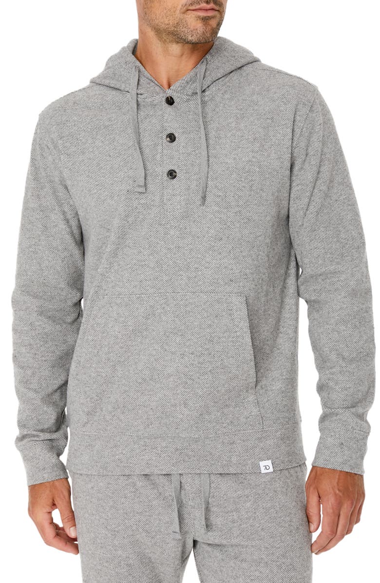 7 Diamonds Generation Twill Knit Hoodie, Main, color, Grey