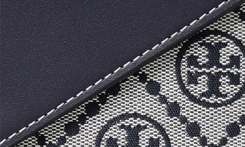 Tory Burch T Monogram Jacquard & Leather Trifold Envelope Wallet