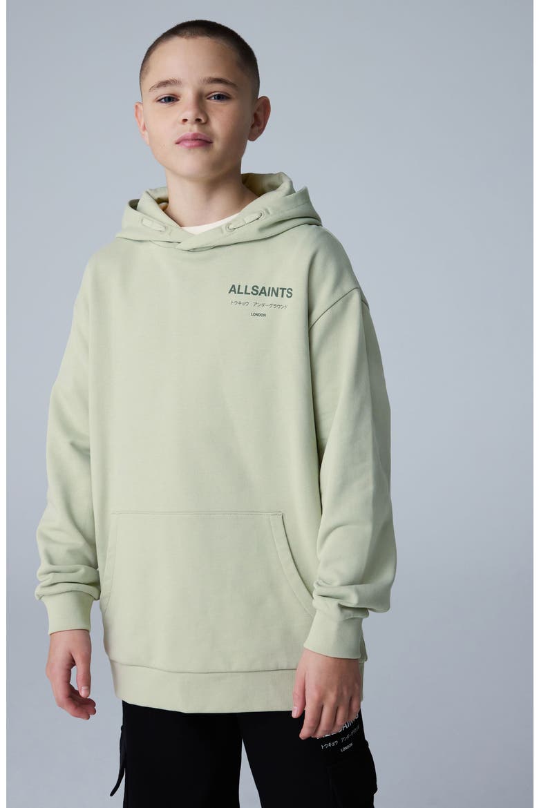 Kids' Underground Oversize Hoodie, Alternate, color, GREEN