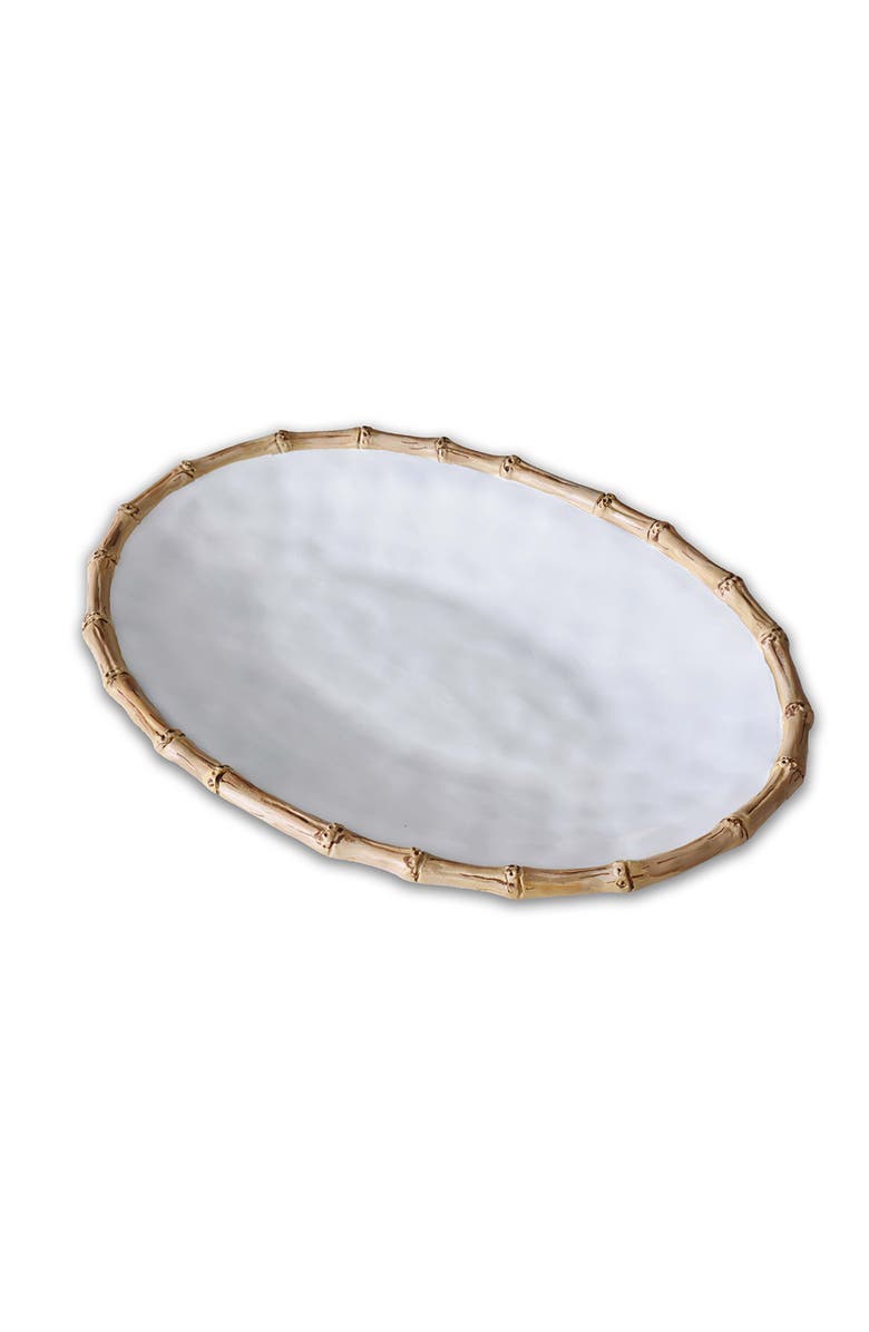 BEATRIZ BALL Collection VIDA Cane Large Oval Platter, Main, color, White