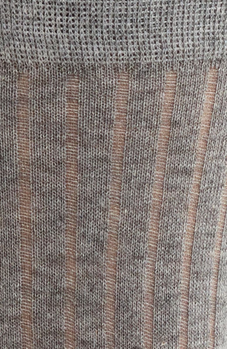 Casa Clara Daniella Waffle Crew Socks, Alternate, color, Gray