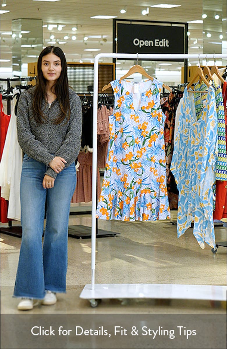 Goa Tropical Print Cover-Up Dress, sales video thumbnail
