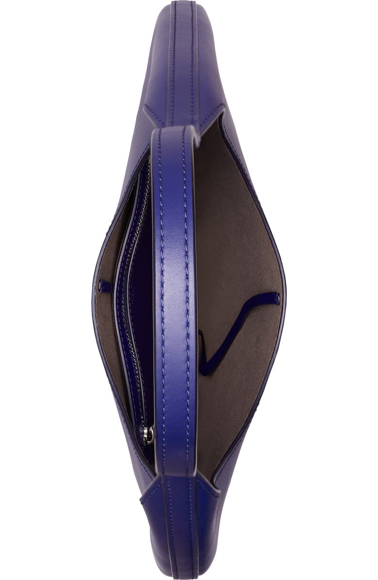 Tory Burch Pierced Leather Bag, Alternate, color, Ballpoint Blue