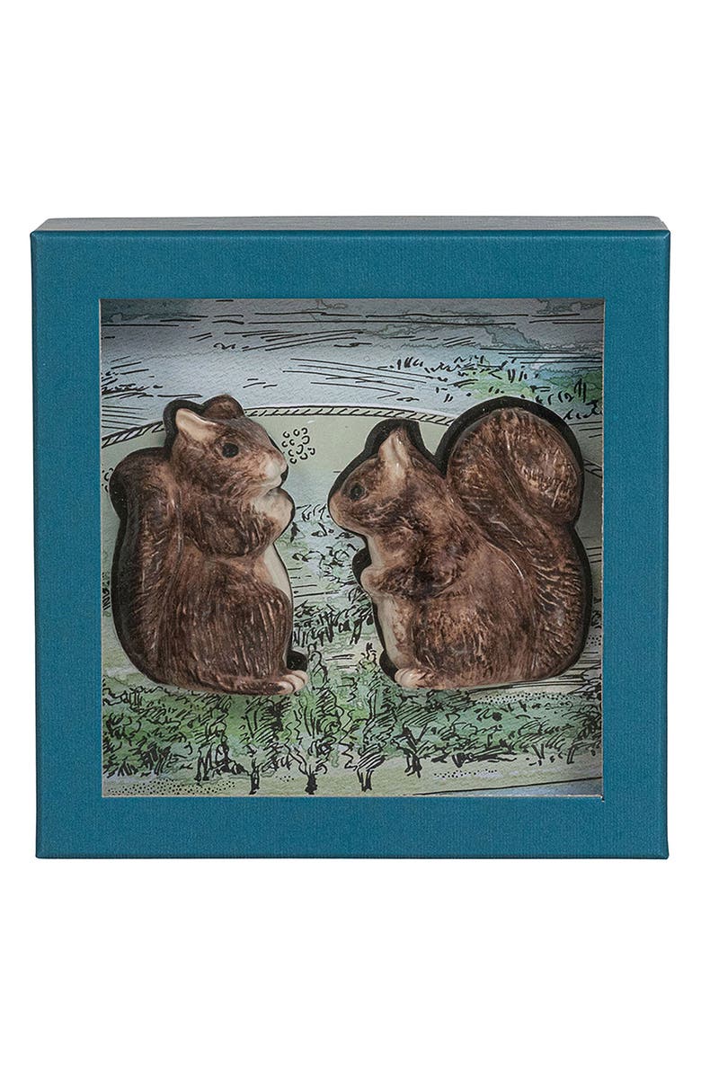 Juliska Clever Critters Squirrel Salt
Pepper Shakers, Alternate, color, Walnut
