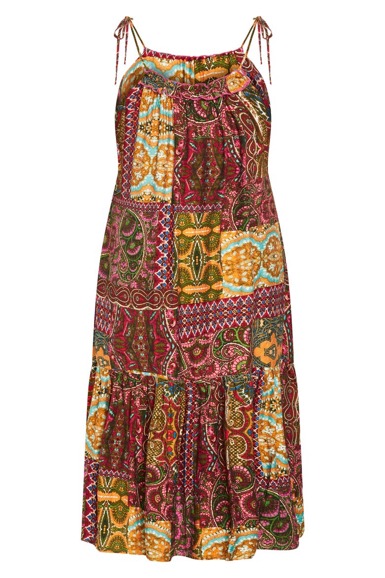 Erica Print Maxi Sundress, Alternate, color, KALEIDOSCOPE