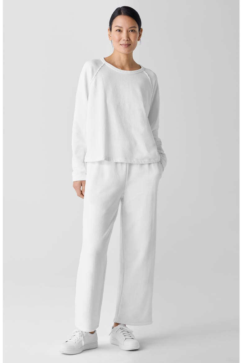 Boxy Organic Cotton Knit Top, Alternate, color, WHITE