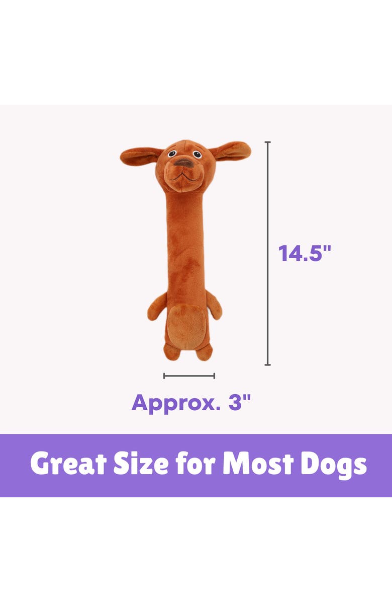 Patchwork Pet Winnie Dogs, 14 Inch Dog Toys, Alternate, color, Multicolored
