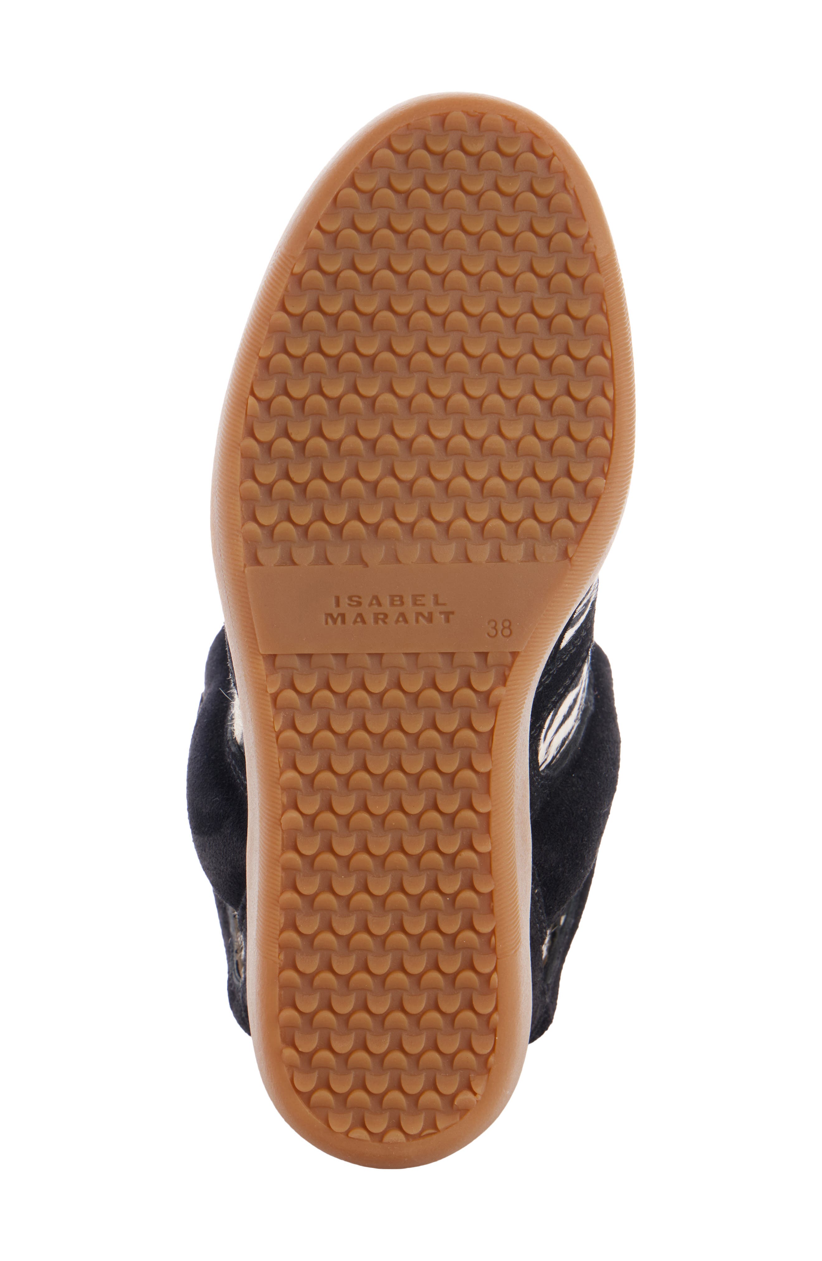 Bekett High Top Wedge Sneaker, Alternate, color, BLACK/ ZEBRA