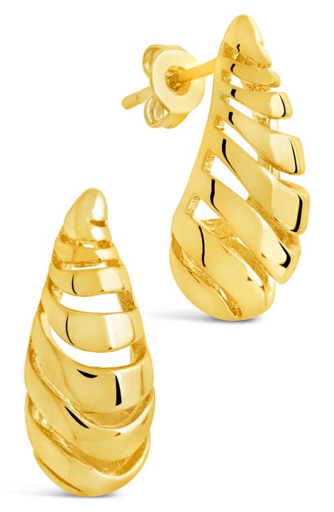 Carla Coiled Teardrop Earrings