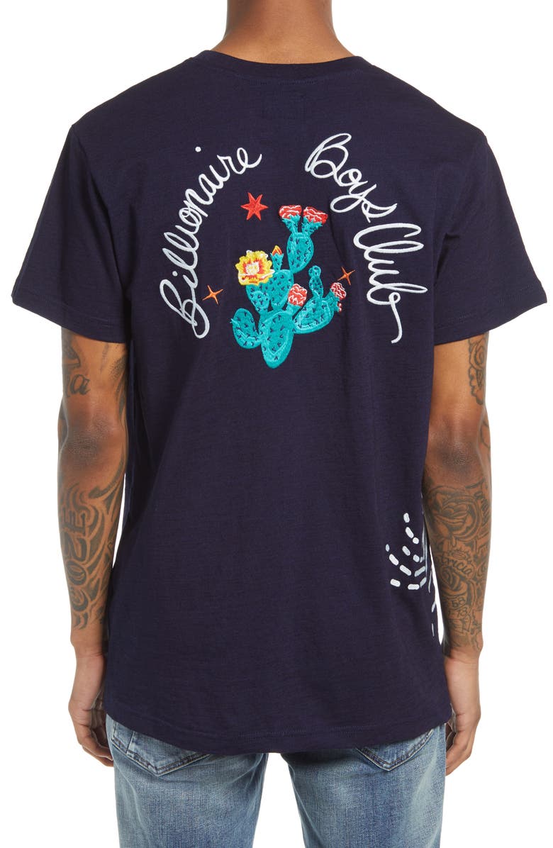 Billionaire Boys Club Men's Embroidered Short Sleeve Tee, Alternate, color, 