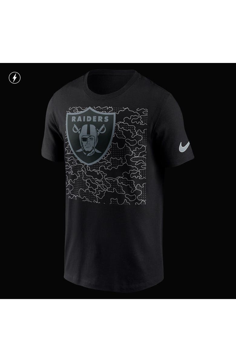 Nike Men's Nike Black Las Vegas Raiders RFLCTV T-Shirt, Alternate, color, 