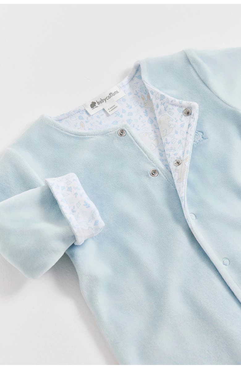 Babycottons Peanut Plush Coverall for Infant, Alternate, color, Light-Blue