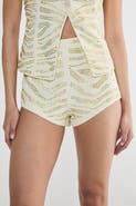NASTY GAL Zebra Tailored Hotpants
