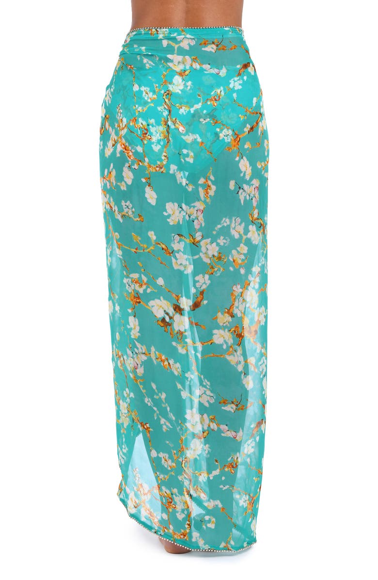 L'AGENCE Maribel Cherry Sheer Cover-Up Pareo, Alternate, color, 