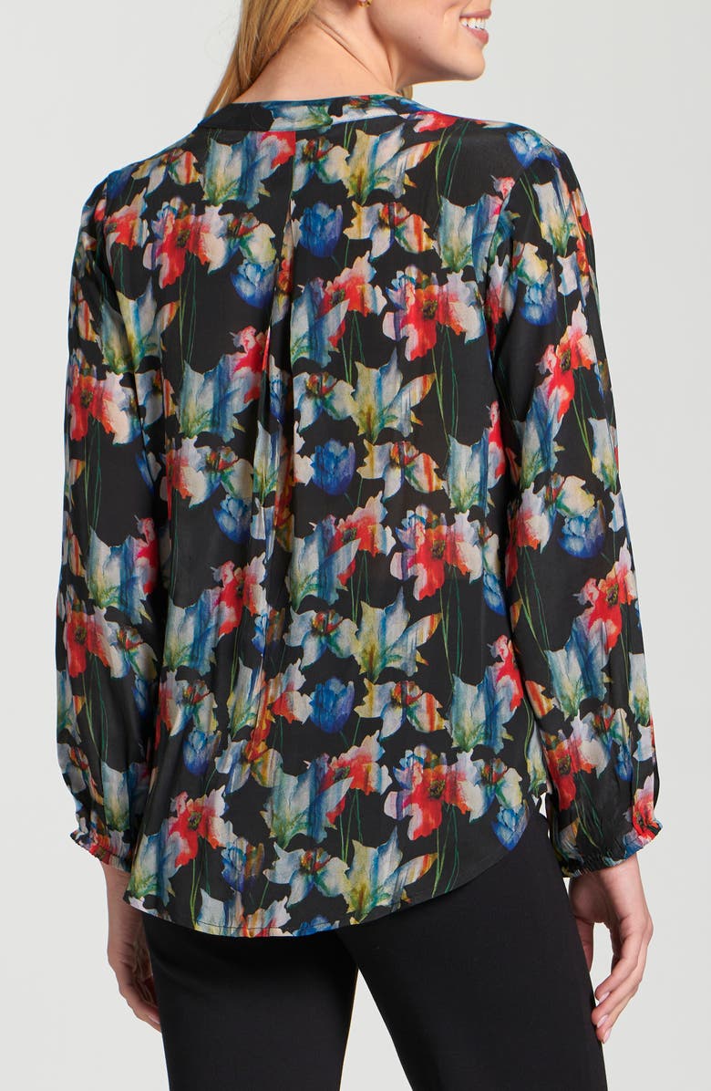 APNY Printed Top, Alternate, color, Black/ Dark Red