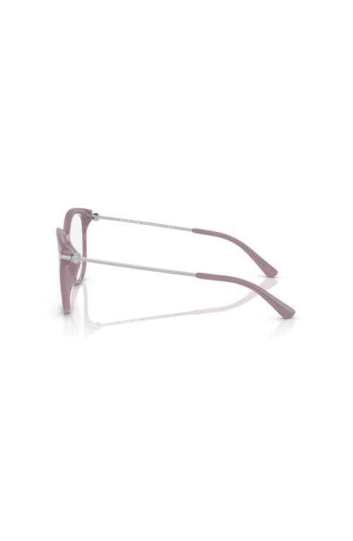 Michael Kors 54mm Round Optical Glasses In Purple