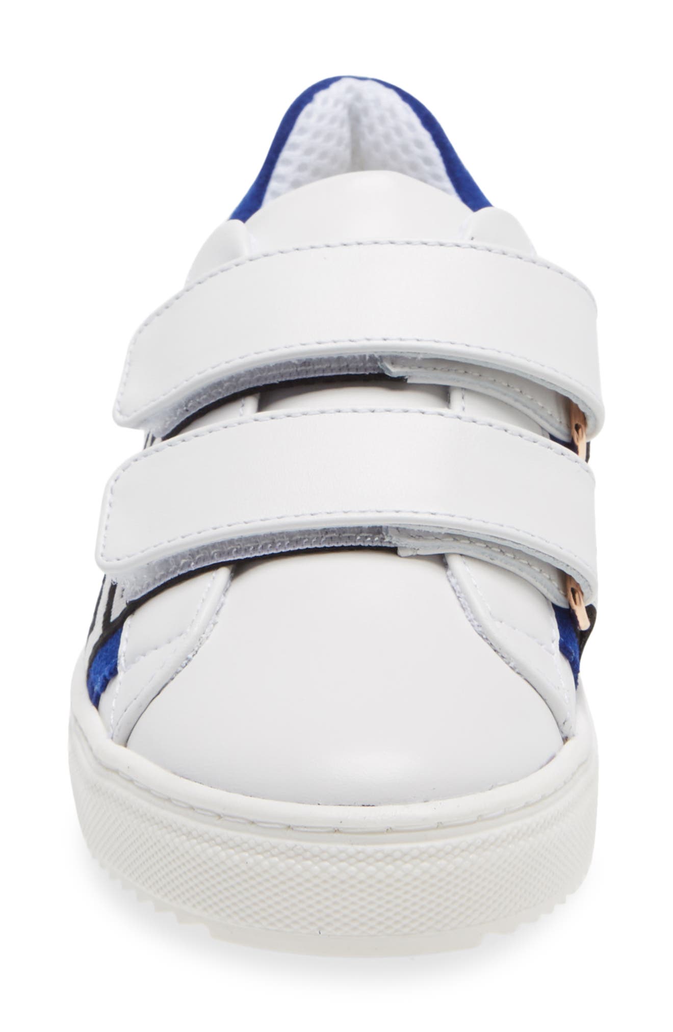 Logo Sneaker, Alternate, color, WHITE/ BLUE/ GOLD