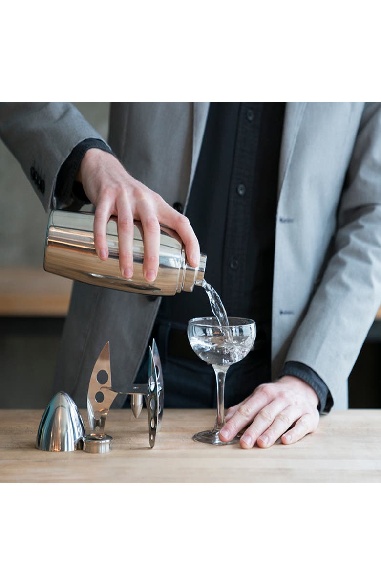Viski Irving Rocket Cocktail Shaker in Stainless Steel, Alternate, color, Silver