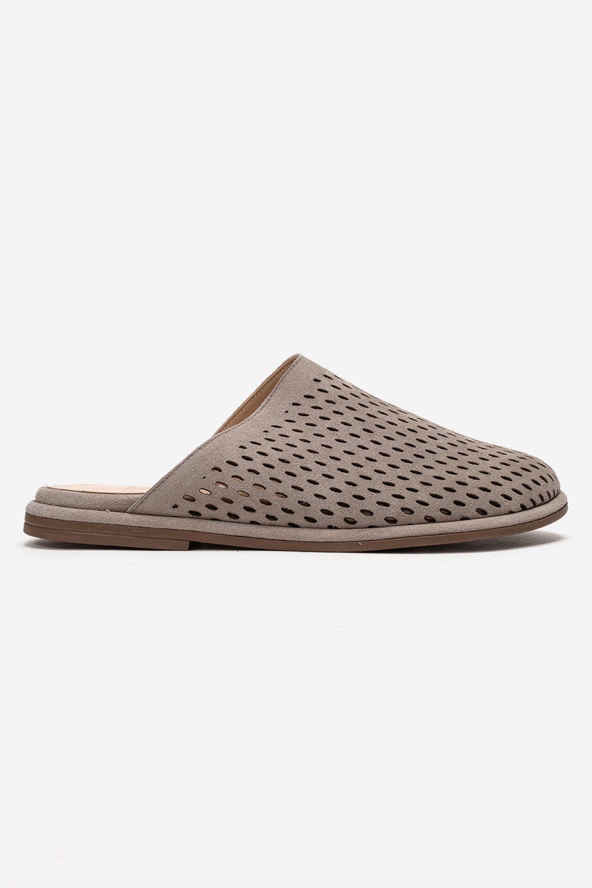 Melara Leather Slip On Mule, Alternate, color, Beige Suede