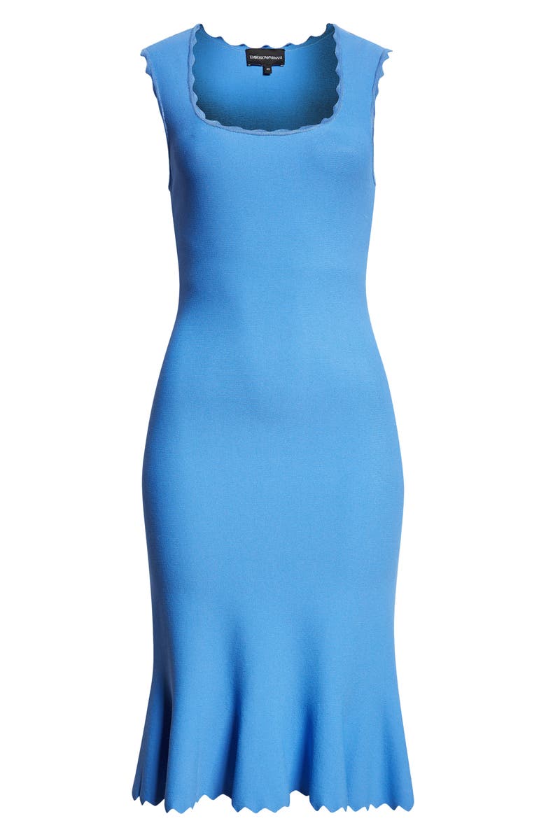 Emporio Armani Stretch Milano Body-Con Dress, Alternate, color, Periwinkle
