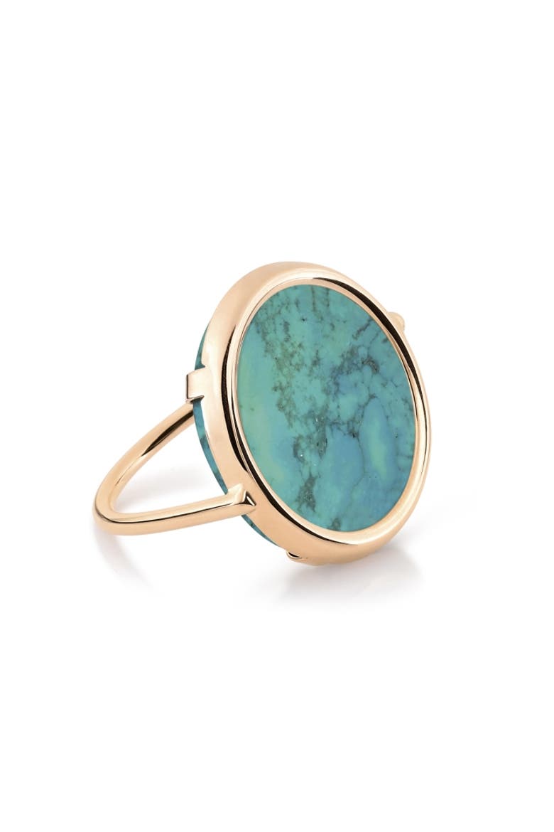 Disc Ring, Main, color, Turquoise