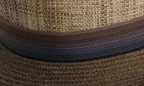 Scala Straw Trilby In Brown
