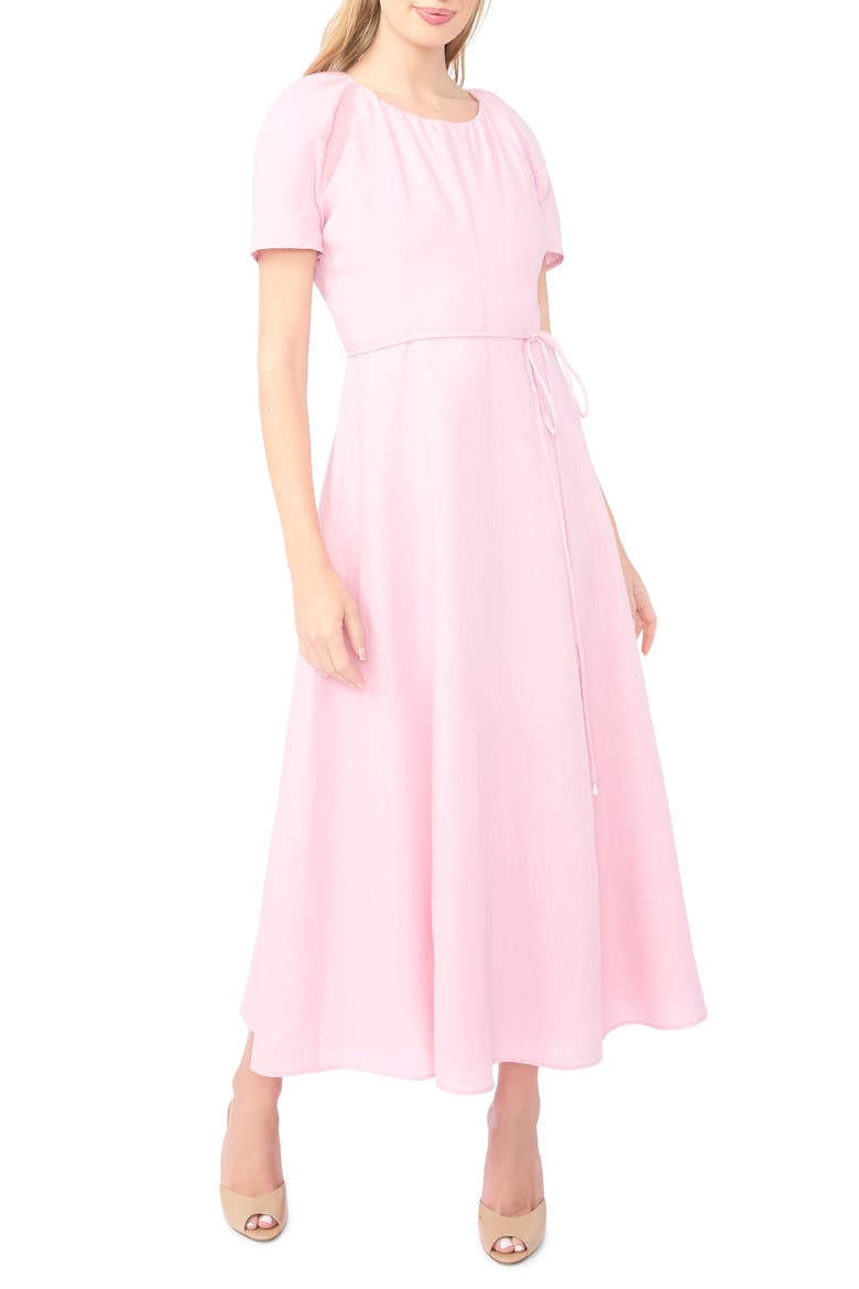 Allison Raglan Sleeve Linen Maxi Dress, Main, color, ROSY TOUCH