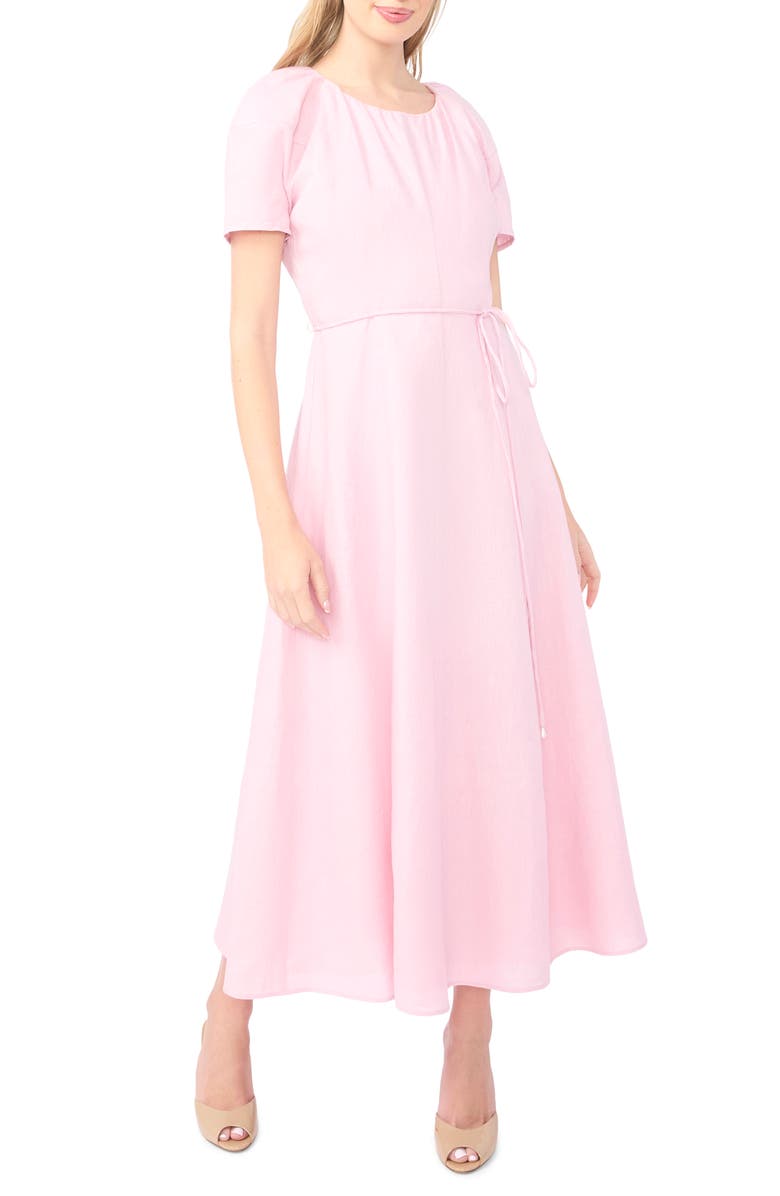 Ted Baker Allison Raglan Sleeve Linen Maxi Dress, Main, color, Rosy Touch
