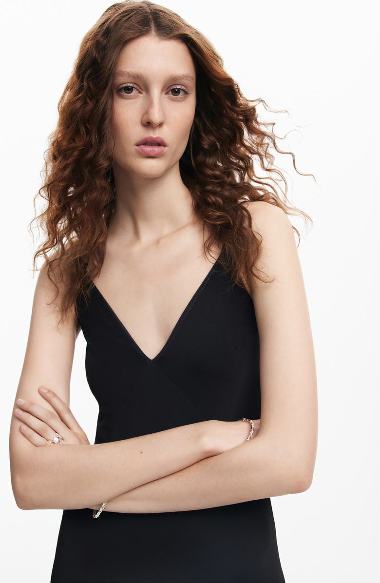 Desigual Fresno Floral Print Slipdress, Alternate, color, 