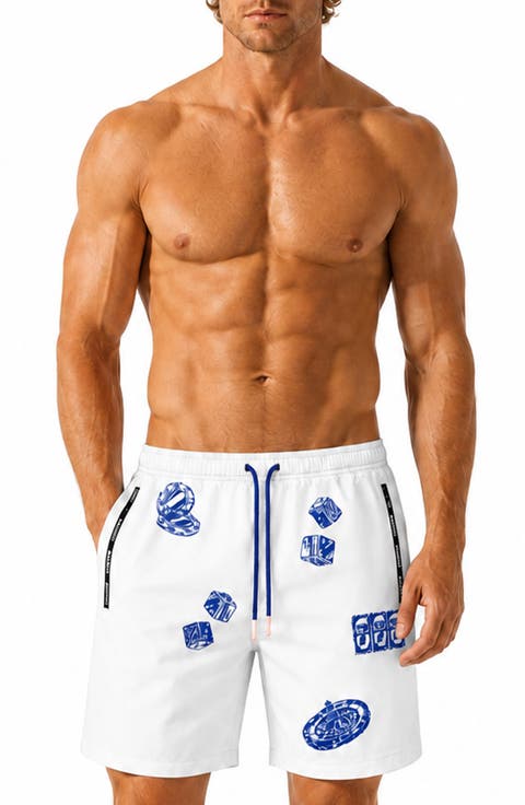 Marthyr Graphic Swim Trunks