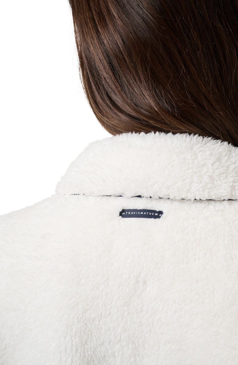 TravisMathew Artful Fleece Jacket, Alternate, color, Snow White
