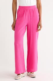 FRNCH Aymie Cotton Gauze Pull-On Pants