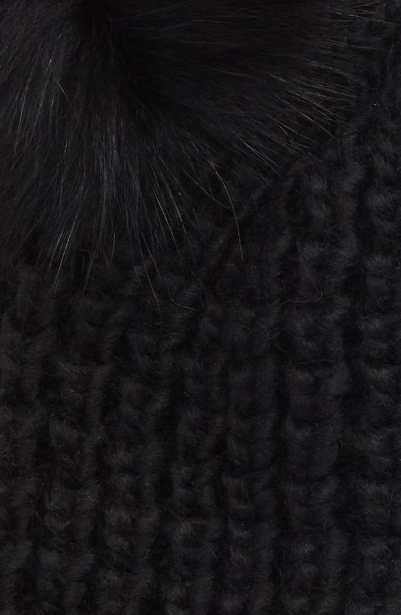 Kyi Kyi Genuine Fox Fur Pompoms Hat, Alternate, color, 