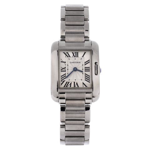 Tank Anglaise Quartz Watch Stainless Steel 23