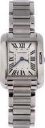 Pre-Owned Cartier Tank Anglaise Quartz Watch Stainless Steel 23