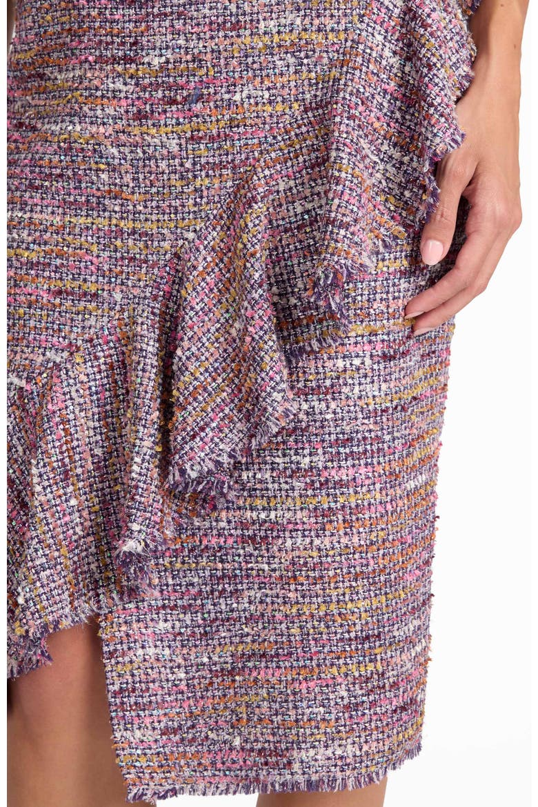 Cami Tweed Sleeveless Ruffle Dress, Alternate, color, DUSTY LILAC