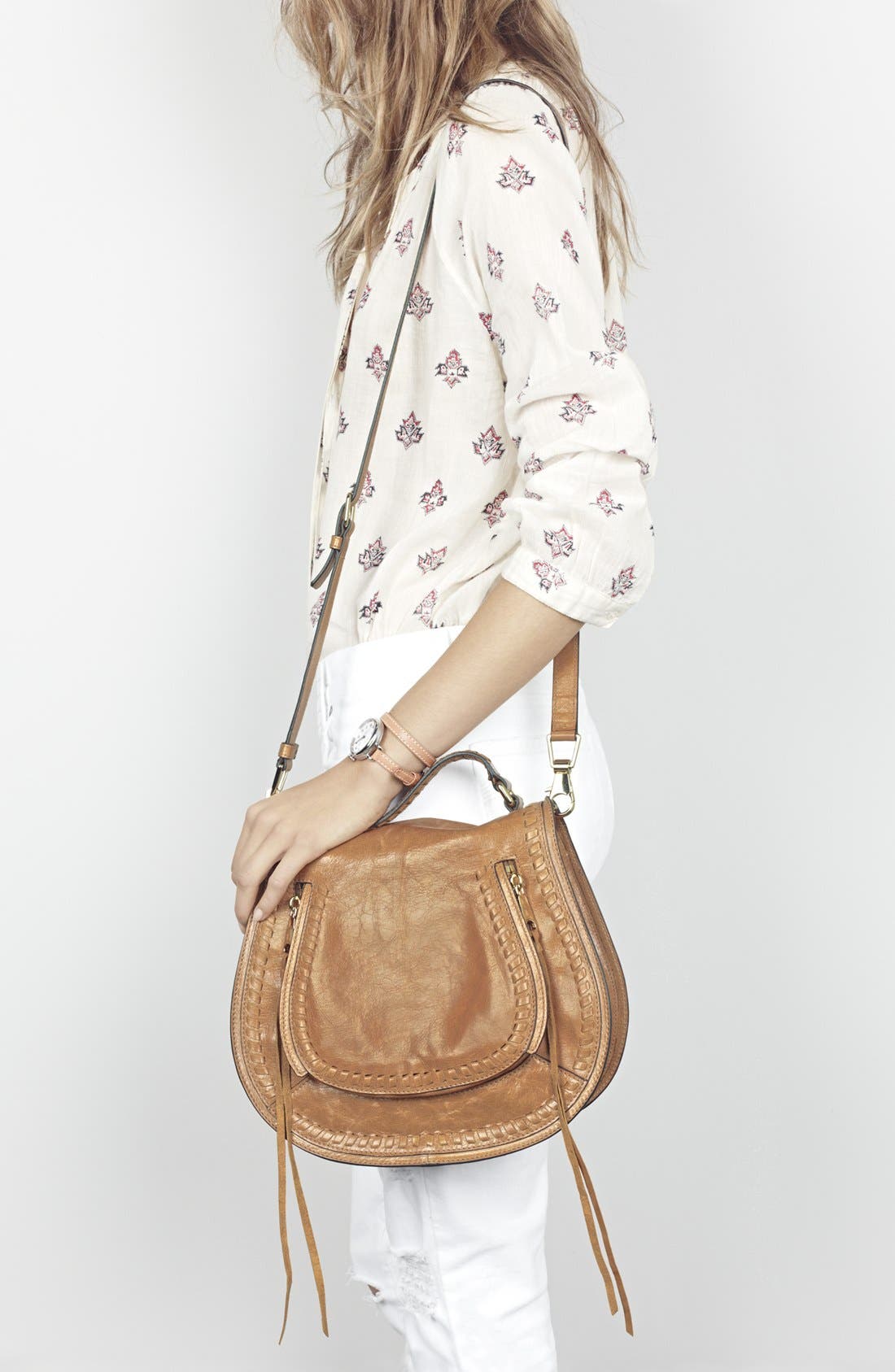 Rebecca Minkoff Vanity Saddle Bag, Alternate, color, 