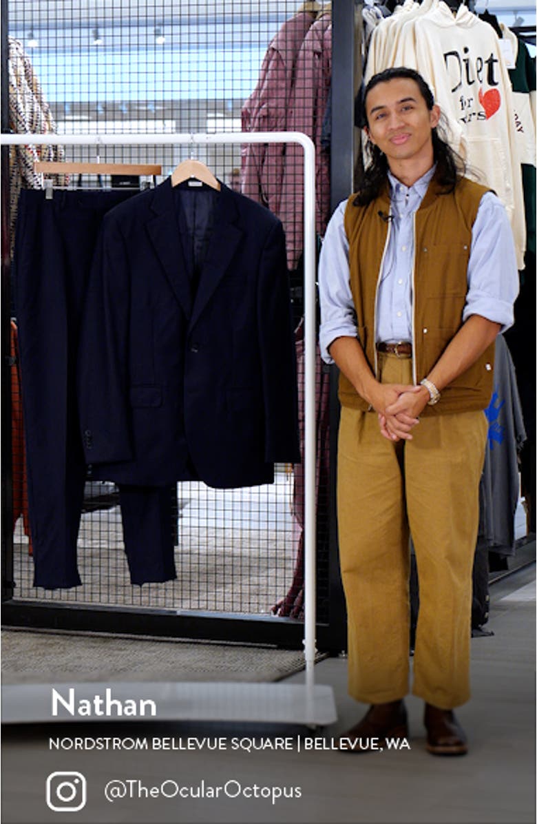 Flynn Classic Fit Wool Suit, sales video thumbnail