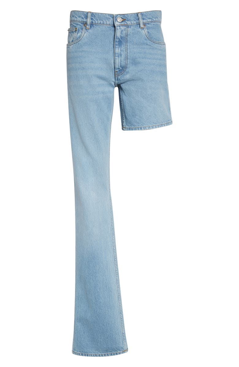 Coperni One Leg Boyfriend Jeans, Main, color, Blue Light Blue