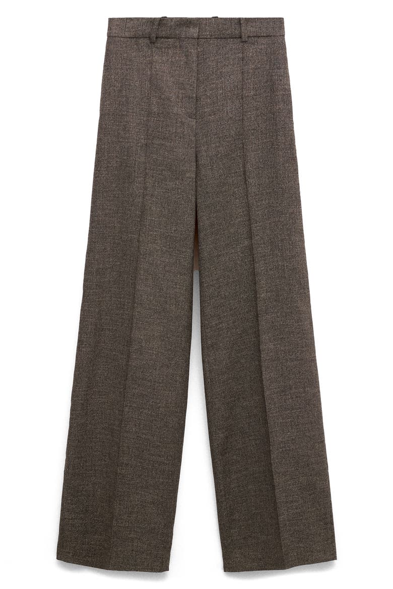 Flecked Suit Pants, Main, color, CHOCOLATE